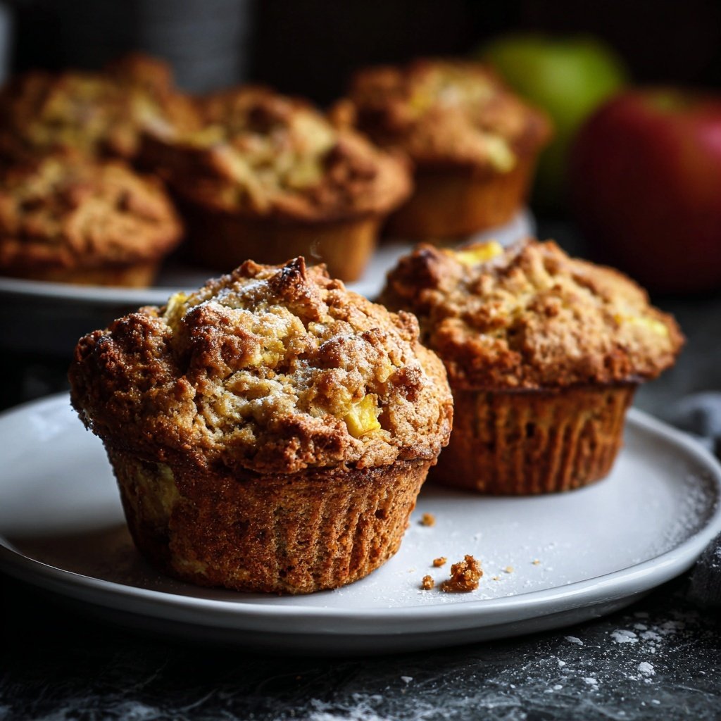Frische Apfel Kardamom Muffins