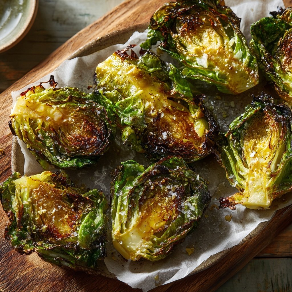 Knusprig Gebratene Rosenkohlröschen