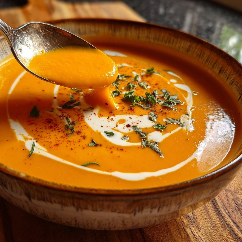 Karotte Pastinake Ingwerwurzel Suppe