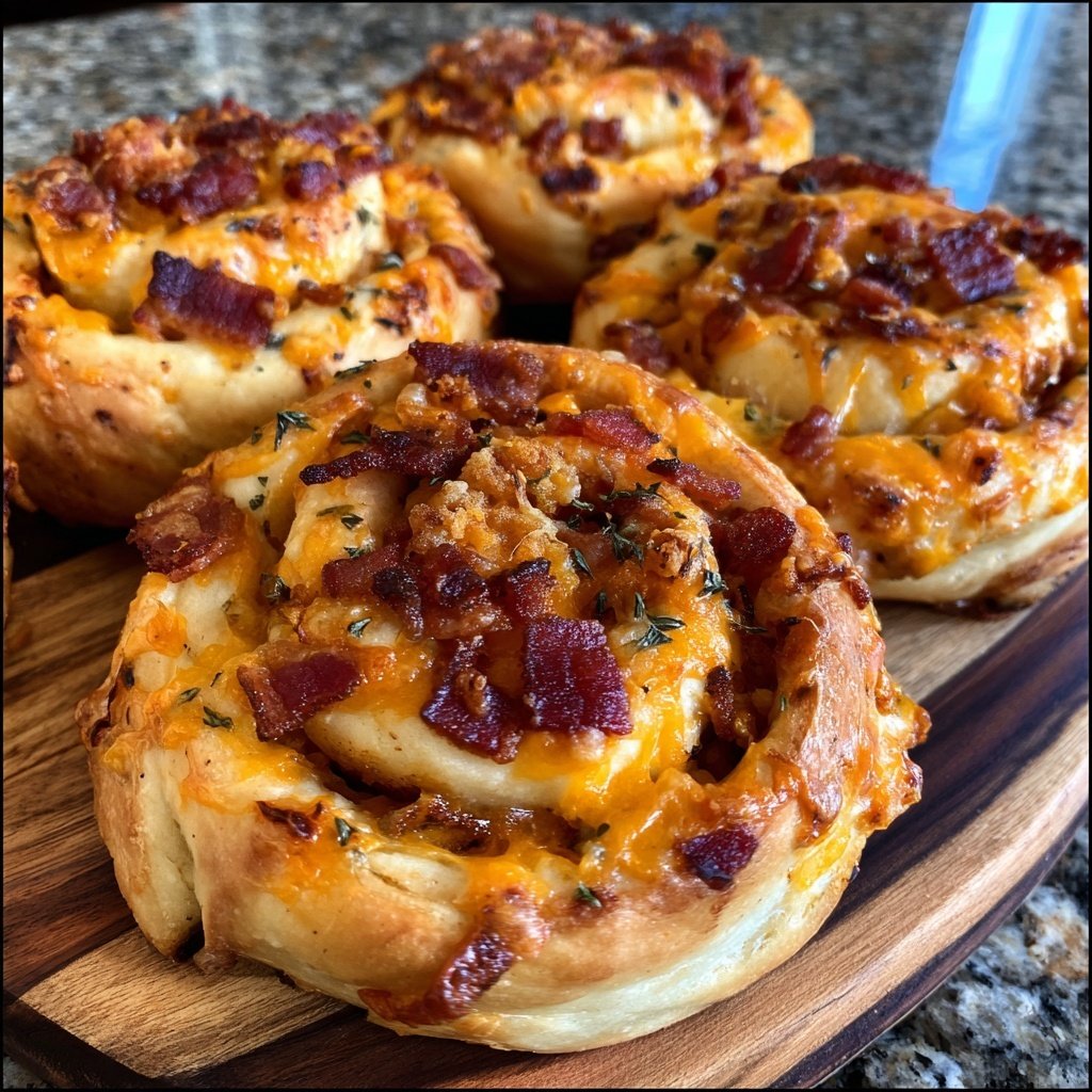 Cheddar Bacon Ranch Schnecken