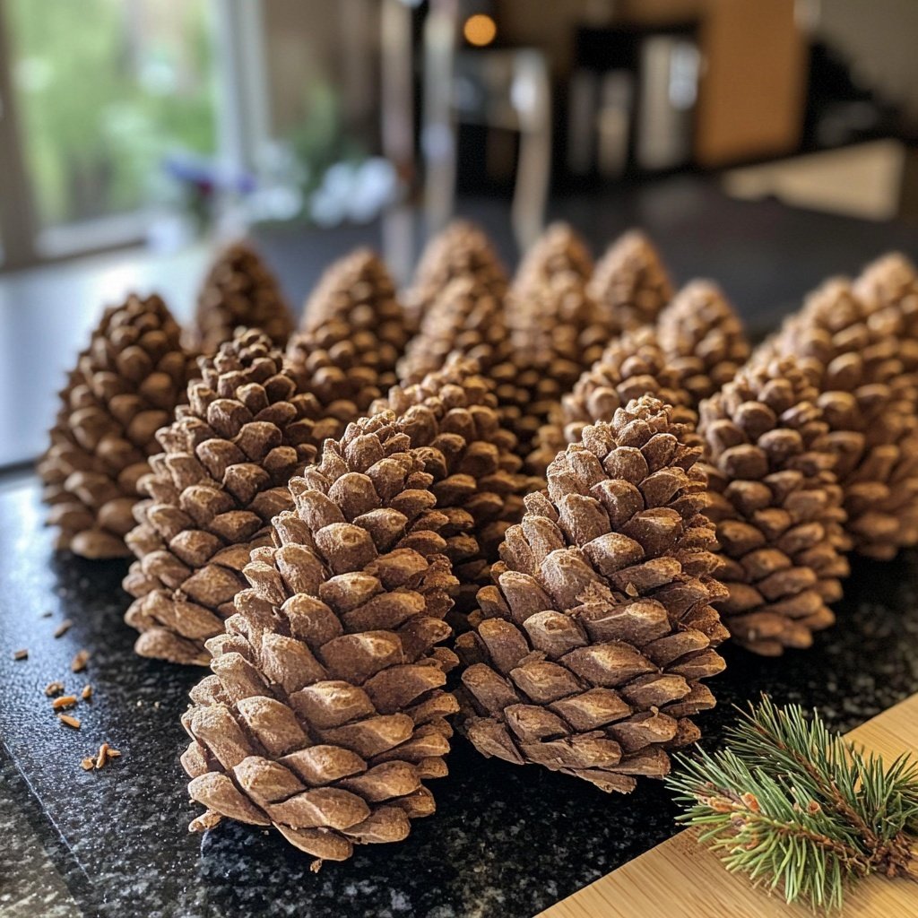 Tannenzapfen | Essbare Tischdeko zu Weihnachten