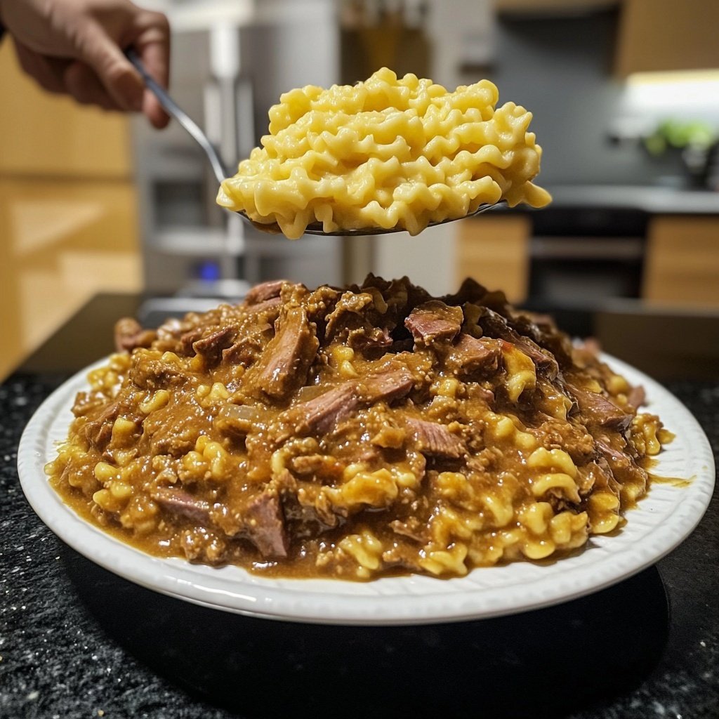 Wildschweinragout mit Spätzle