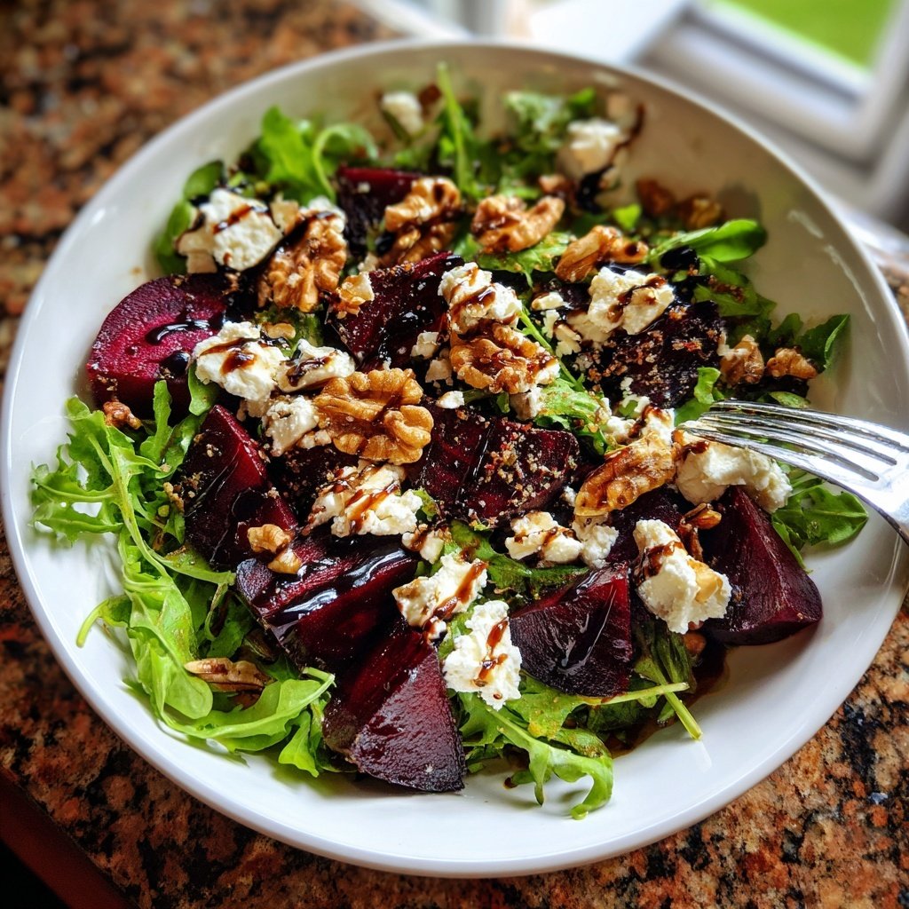 Gerösteter Rote-Bete-Salat mit Feta