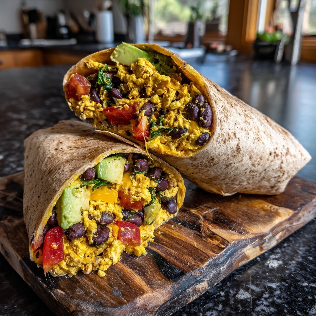 Hohes Protein Frühstücks Burritos