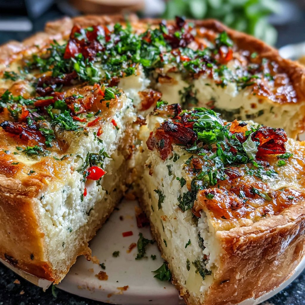 Frühstücks-Quiche mit Gemüse