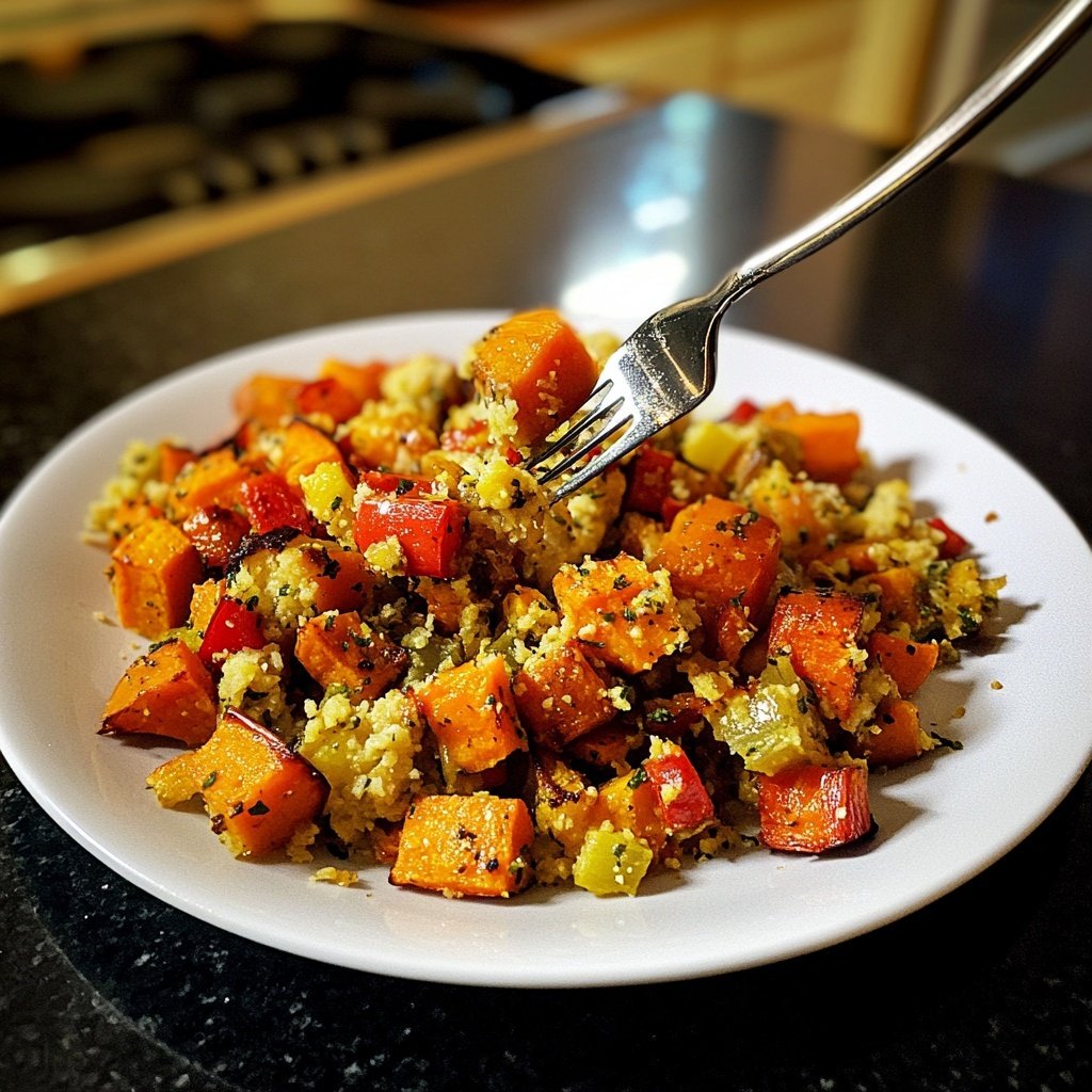 Winterlicher Gesund-&-Leicht-Quinoasalat mit Ofengemüse