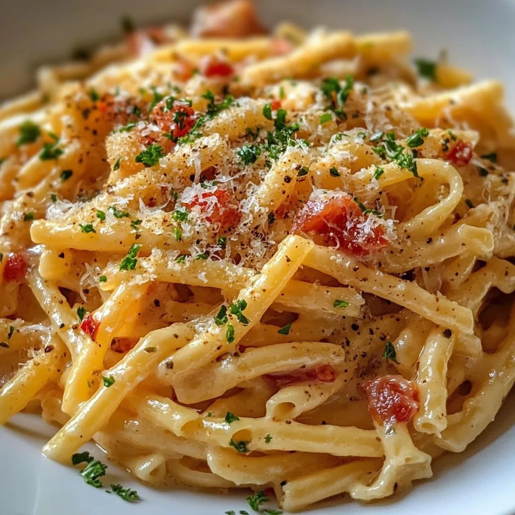 One Pot Cremige Knoblauchpasta