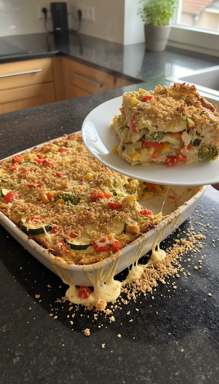 Einfacher Gemüseauflauf für die Familie