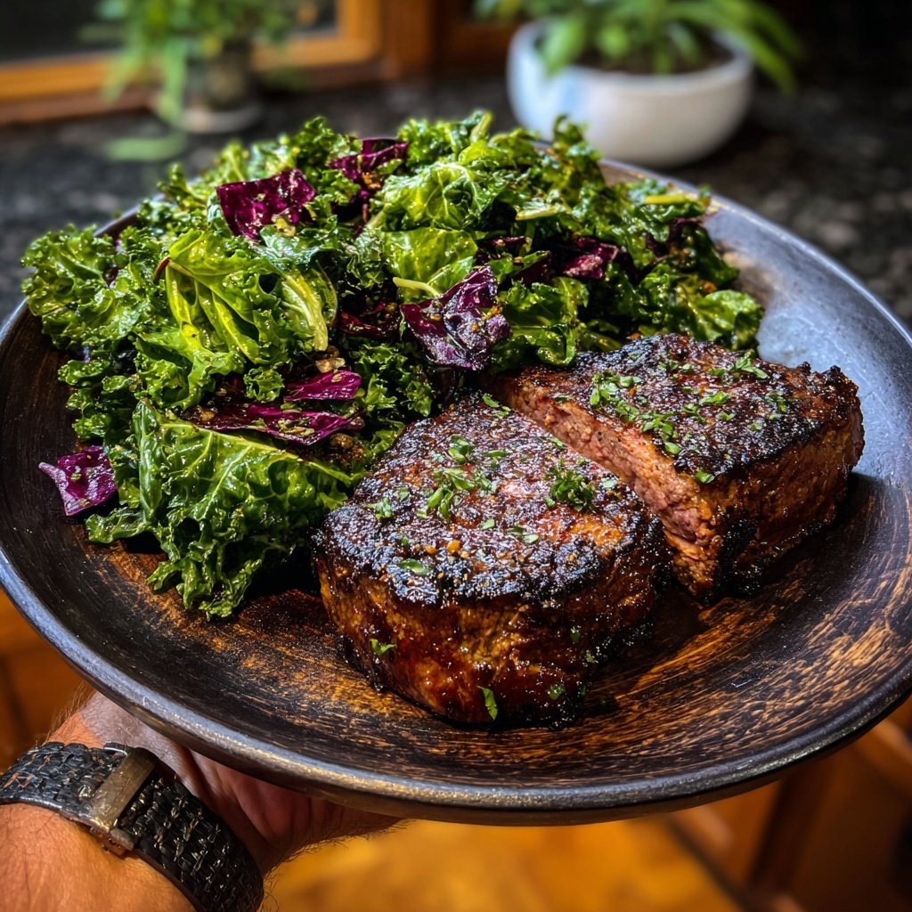 Ofengeröstete Kohlsteak-Platte