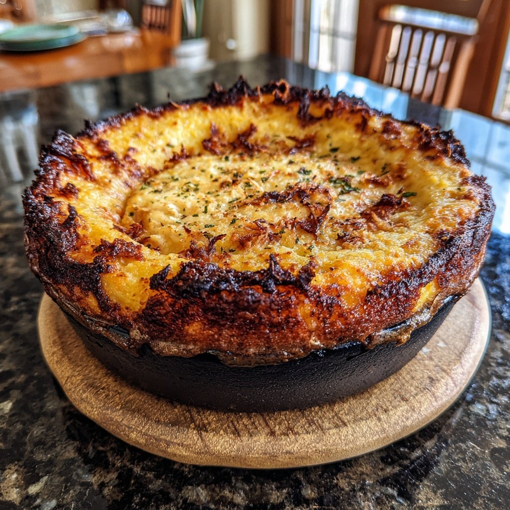 Krosse Knoblauch-Parmesan-Polenta