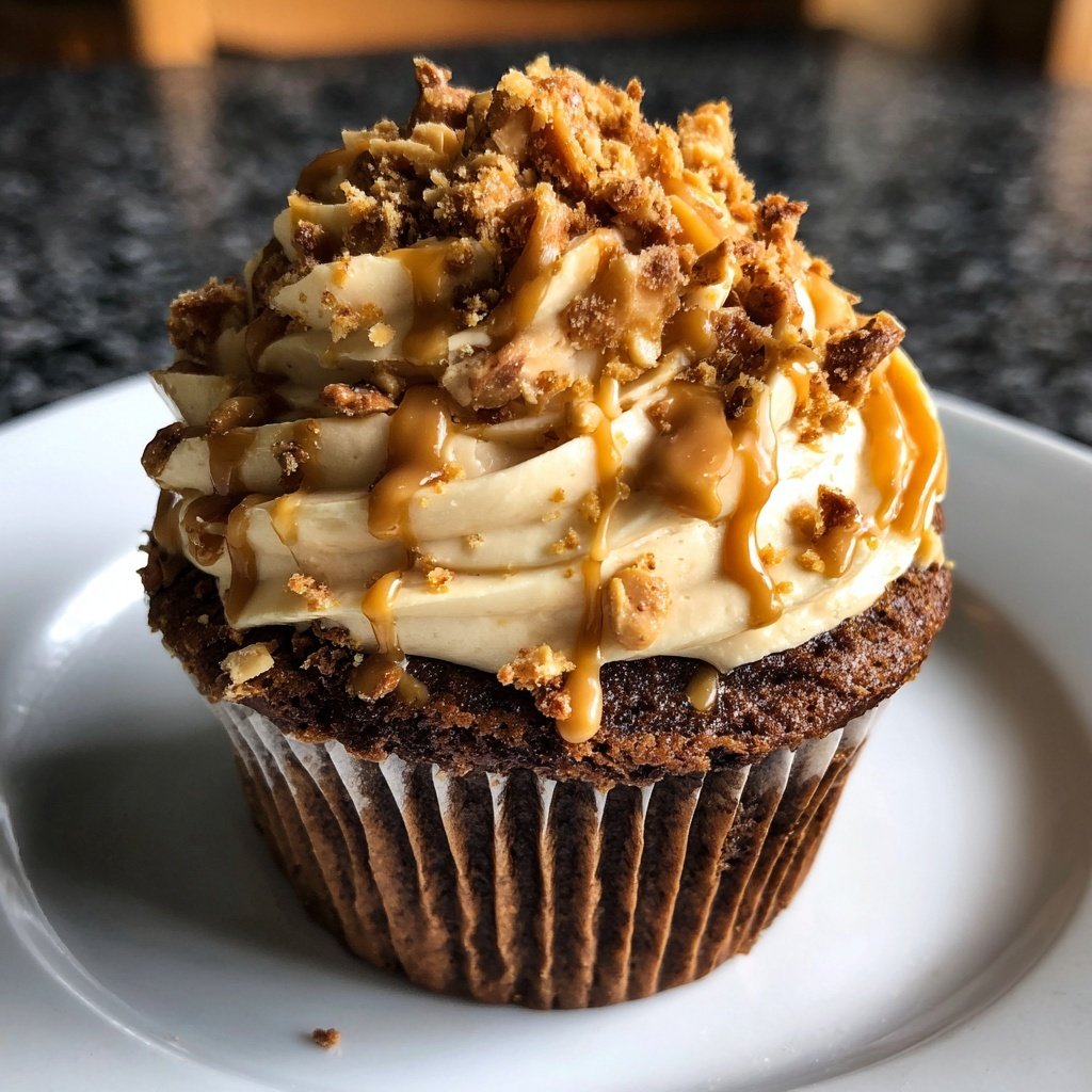 Erdnussbutter Cupcake Vergnügen