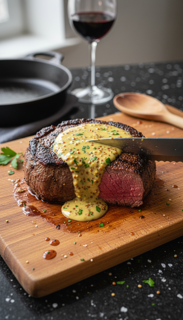 Herzhaftes Filet Mignon mit Dijon​