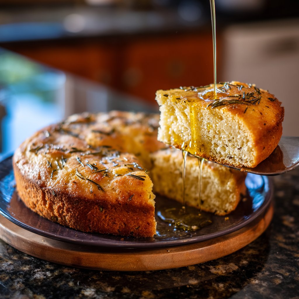 Rosmarin-Olivenöl-Kuchen