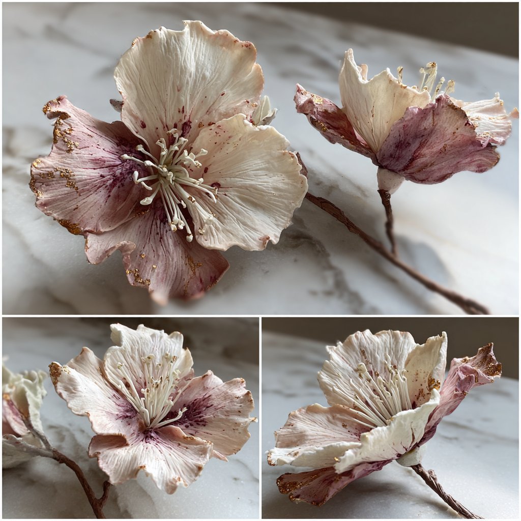 Elegante Fondant Blumen Techniken