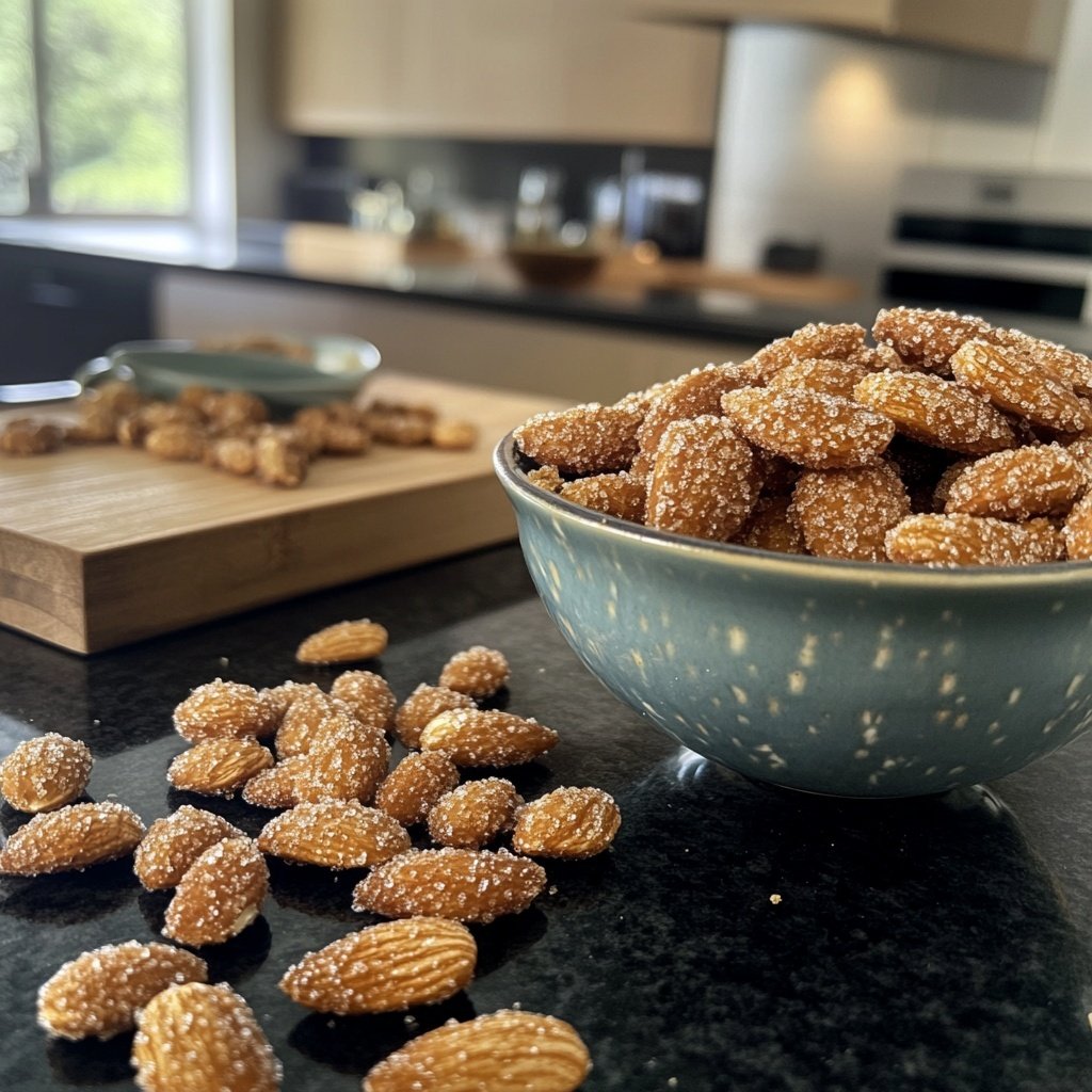 Gebrannte Mandeln aus der Heißluftfritteuse
