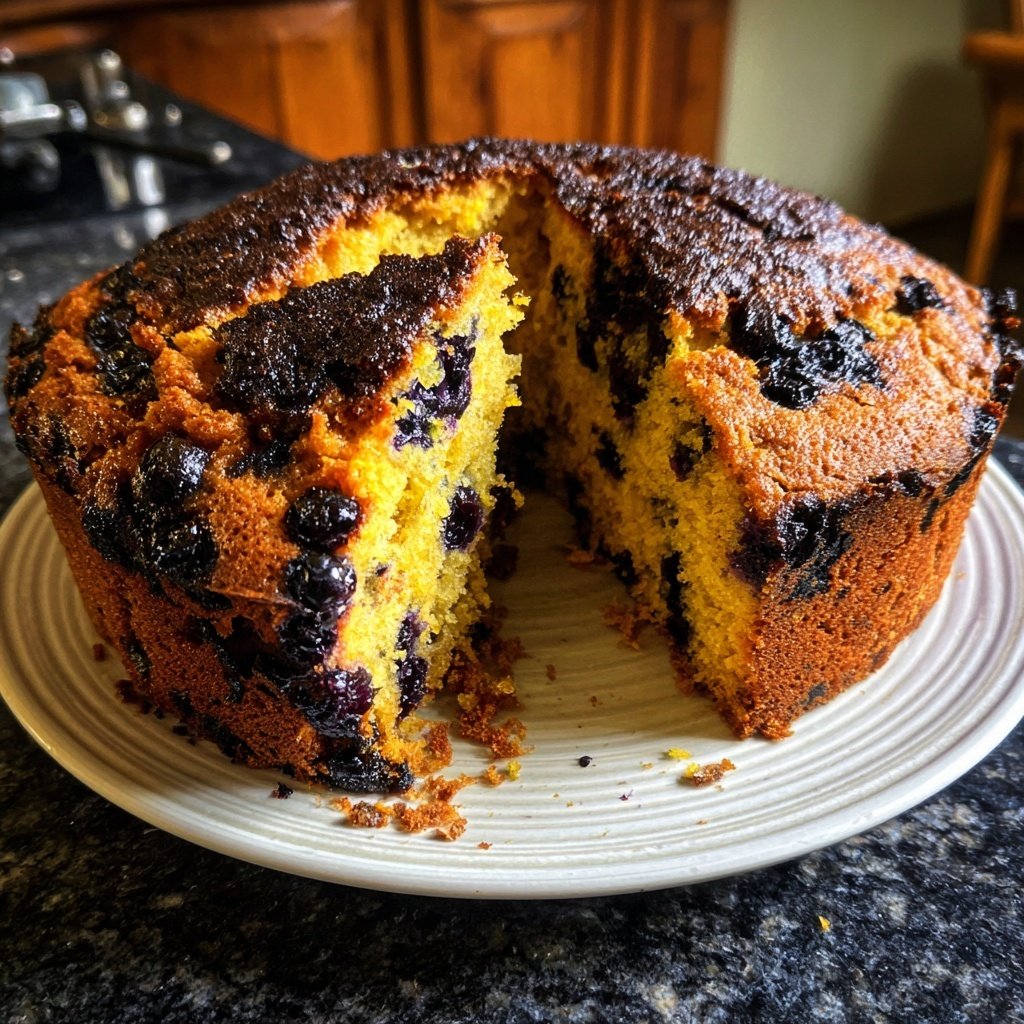 Zitrone Blaubeeren Sauerteig mit Basilikum Infusion