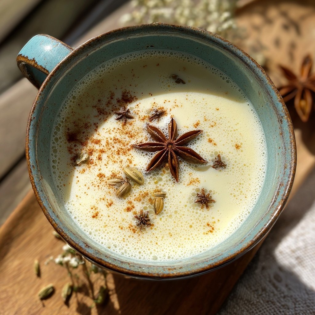 Eierpunsch mit Weißwein und Gewürzen