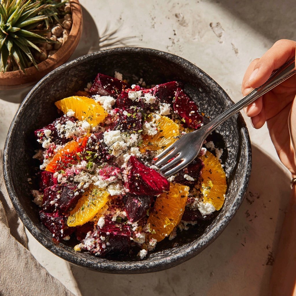 Rote-Bete-Zitrus-Bowl