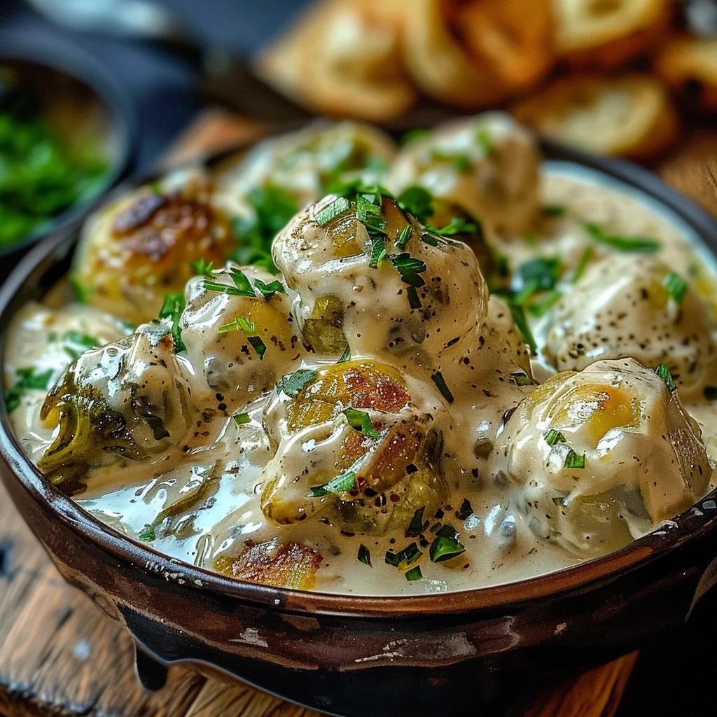 Rosenkohl in Frischkäse Senfsauce