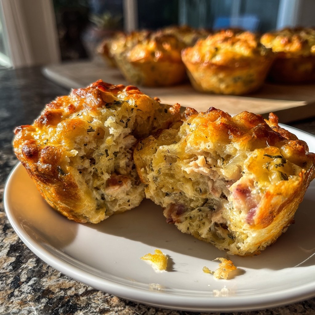 Frühstück Truthahn Ei Muffins