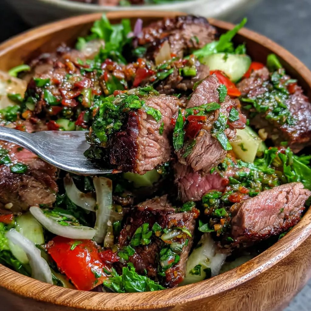 Chimichurri Steak Salat Bowl