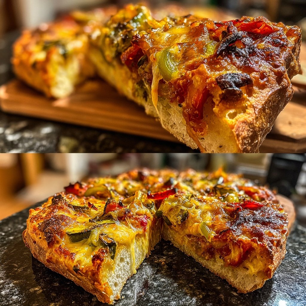 BBQ Gemüse Fladenbrot Pizza