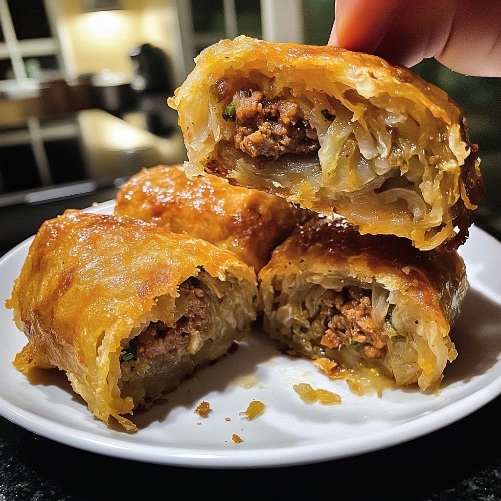 Gefüllte Sauerkrautrollen