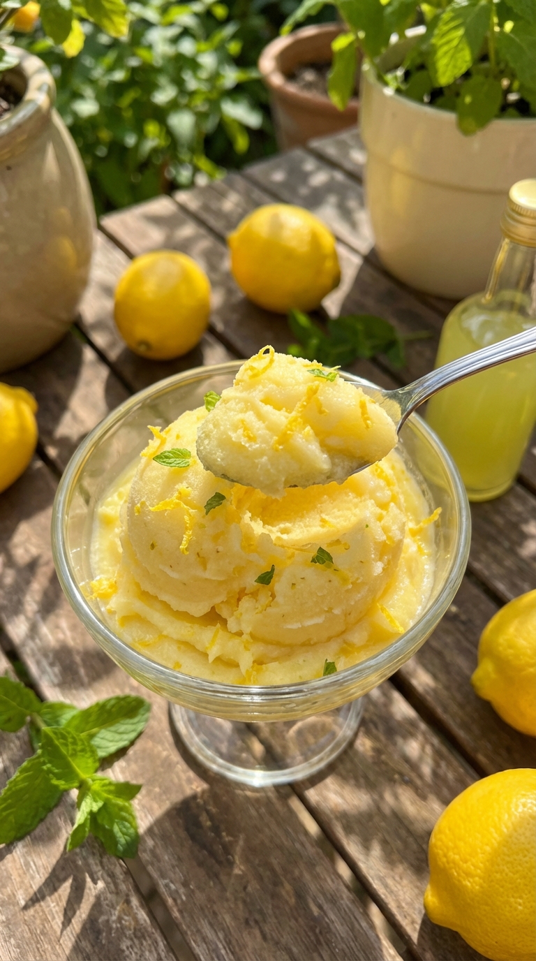 Limoncello Sorbet Glück