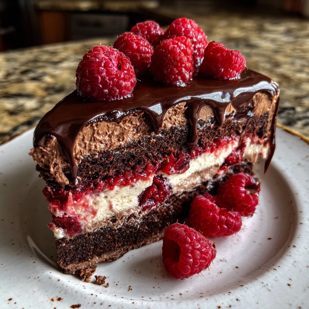 Schoko Himbeer Trüffel Torte