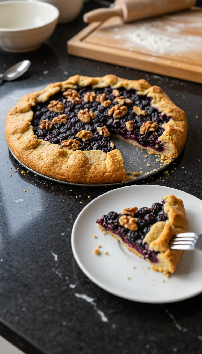 Heidelbeer Walnuss Tarte​