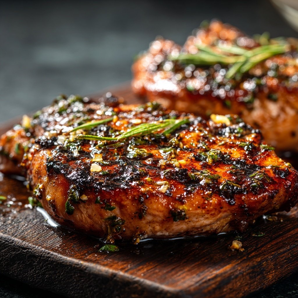 Gegrillte Garnelen und Filet Mignon