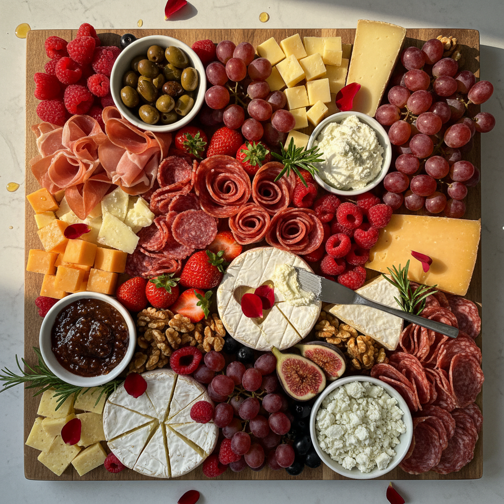 Valentinstags Charcuterie Genuss