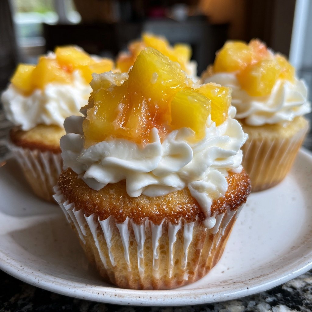 Tropischer Früchte Cupcake Traum